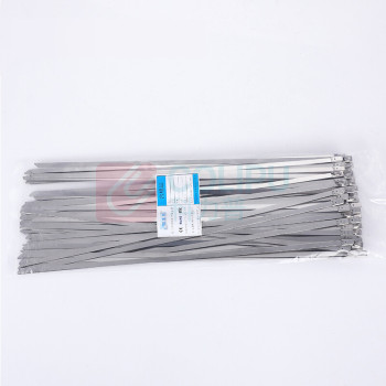 上柯 不锈钢扎带12mm船用自锁扎标牌金属扎带 W0806 12X1000mm(100条)