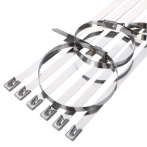 上柯 不锈钢扎带12mm船用自锁扎标牌金属扎带 W0809 12X1300mm(100条)