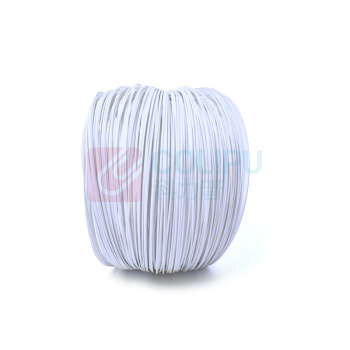上柯 镀锌包塑扎丝扎线PVC包塑扎带丝 W0955 0.55白圆(80米)