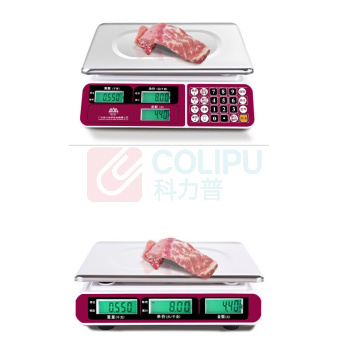 香山 电子秤商用电子台秤 ACS-JC11 (深红色) 【LCD黑字-室内外通用】