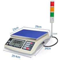 安衡 高精度计数称重带报警灯电子台秤 CHS-D+L-30kg-0.5g 称量盘尺寸230×290mm