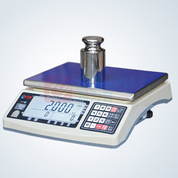 安衡 高精度计数称重带报警灯电子台秤 CHS-D+L-30kg-0.5g 称量盘尺寸230×290mm