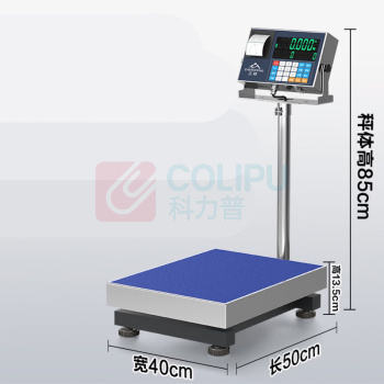 正峰 电子秤打印一体秤 ZF-C18-1501 【可编辑打印】量程150kg精度1g 高精度【不干胶打印台秤】