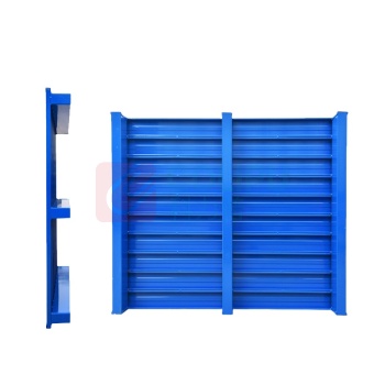 安赛瑞 钢制托盘 200242 (满铺)冷轧钢 100×100×12.5cm 两面进叉 静载:2.5T 动载:1.5T (蓝色)