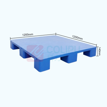 恒冠达 HIOGOARD 塑料托盘大九脚平板重型叉车托盘 新料大九脚平面1200*1200*140mm (蓝色)