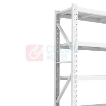 欧曼 仓储货架 150*60*200CM 300kg (白色) 4层主架 立柱 50*65*1.0mm 横梁 40*60*0.8mm 层板 0.4mm