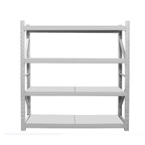 罗德力 仓库冷轧钢中型储物货架 主货架 1500*600*2000 单层载重300KG (灰白色)