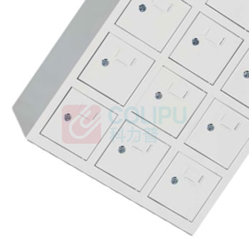 罗德力 钢制手机充电存放柜 12门 2个USB+5孔插座 充电款 高735*宽550*深225MM