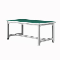罗德力 车间装配型材铝合金防静电工作台架 120*40*75cm 防静电面(平面款)
