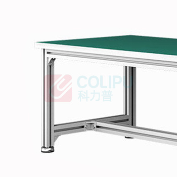 罗德力 车间装配型材铝合金防静电工作台架 120*60*75cm 防静电面(平面款)