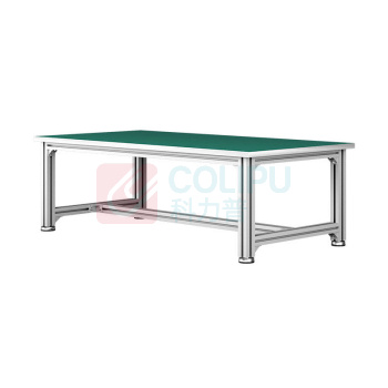 罗德力 车间装配型材铝合金防静电工作台架 180*60*75cm 防静电面(平面款)