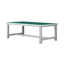 罗德力 车间装配型材铝合金防静电工作台架 180*60*75cm 防静电面(平面款)