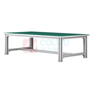 罗德力 车间装配型材铝合金防静电工作台架 240*60*75cm 防静电面(平面款)