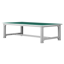 罗德力 车间装配型材铝合金防静电工作台架 240*60*75cm 防静电面(平面款)