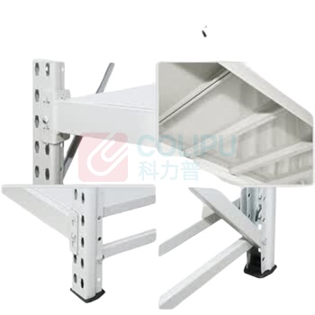 欧曼 重型层板货架仓储货架 OM22Z 四层主架1500*500*2000mm 600KG/层 (浅灰色)
