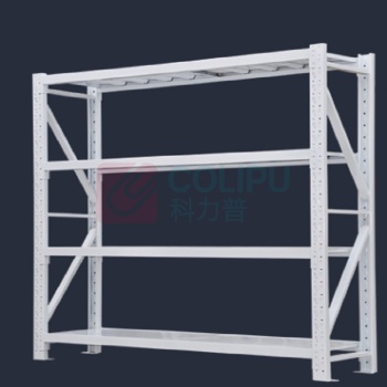 施尔福 中型仓储货架仓库库房置物架家用储物架 200*60*200cm 加厚240kg/层 (白色)