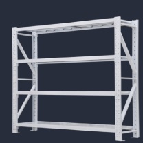 施尔福 中型仓储货架仓库库房置物架家用储物架 200*60*200cm 加厚240kg/层 (白色)