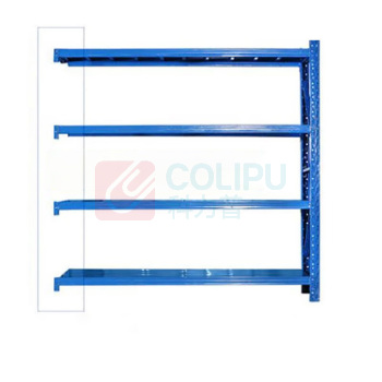 罗德力 仓库冷轧钢重型储物货架 副货架 2000*600*2000mm 单层载重500KG (蓝色)