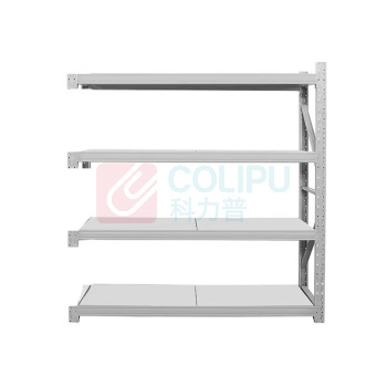 罗德力 仓库冷轧钢重型储物货架 副货架 2000*600*2000mm 单层载重500KG (灰白色)