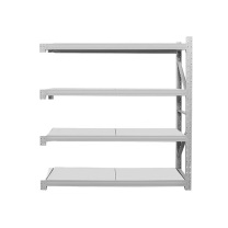 罗德力 仓库冷轧钢重型储物货架 副货架 2000*600*2000mm 单层载重500KG (灰白色)