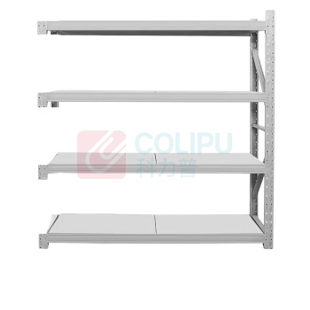 罗德力 仓库冷轧钢重型储物货架 副货架 2000*600*2000mm 单层载重500KG (灰白色)