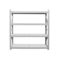 罗德力 仓库冷轧钢重型储物货架 主货架 2000*600*2000mm 单层载重500KG (灰白色)
