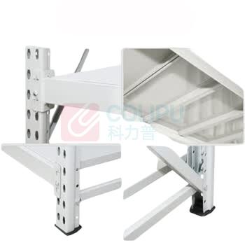 欧曼 重型层板货架仓储货架 OM17Z 四层主架1500*500*2000mm 1000KG/层 (浅灰色)