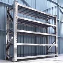 安赛洛 201不锈钢货架 220*70*200CM 每层承重300KG 重型仓储置物架 储物架