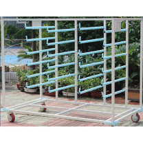 鼎虎 铝型材聚氨酯挂件存放架 1600L*800W*1800H 含脚轮高度 2层带脚轮 
