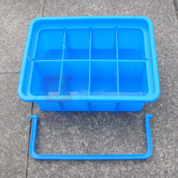迈恻亦 手提式八格零件盒 分格塑料箱 外尺寸210*100*275mm