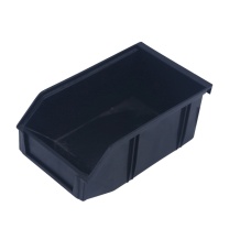 安赛瑞 背挂式斜口零件盒 EA200391 PP新料 黑色 200×130×90mm(1个) (黑色)