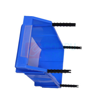 罗德力 组合式塑料斜口零件盒 Q1号 180*115*80mm (蓝色)
