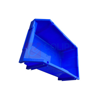 罗德力 组合式斜口零件盒 B1号 450*300*180mm 加厚款 (蓝色)
