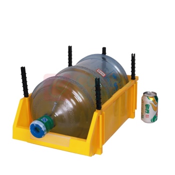罗德力 塑料斜口物料收纳盒 Q5号 470*300*180mm (黄色)