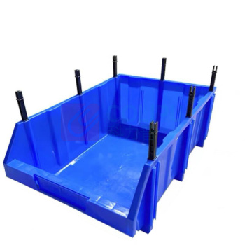 OIMG 收纳零件盒 Q8号 700*470*255mm (蓝色) 组合式塑料斜口物料盒