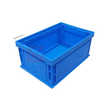 OIMG 收纳整理扶手箱 3011号无盖 540*423*250mm (蓝色) 仓库物流加厚可折叠