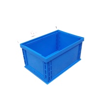 OIMG 收纳整理扶手箱 3012号无盖 647*443*345mm (蓝色) 仓库物流加厚可折叠