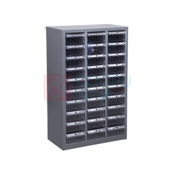罗德力 抽屉式物料柜 30抽透明无门 L550*W300*H880mm 30KG/层