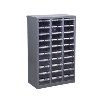 罗德力 抽屉式物料柜 30抽透明无门 L550*W300*H880mm 30KG/层