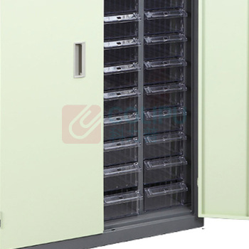 罗德力 抽屉式物料柜 52抽透明带门 L754*W360*H1180 30KG/层