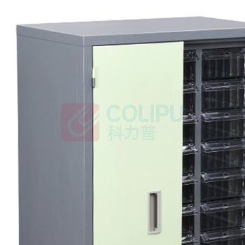罗德力 抽屉式物料柜 30抽透明带门 L580*W360*H940 30KG/层