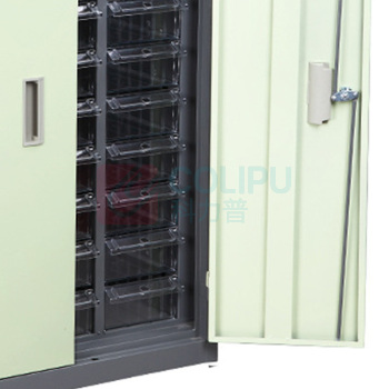 罗德力 抽屉式物料柜 30抽透明带门 L580*W360*H940 30KG/层