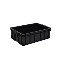 OIMG 防静电周转箱 塑料箱 加厚 615*425*155mm 加厚 (黑色)