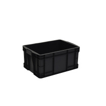 OIMG 防静电周转箱 塑料箱 510*350*240mm 加厚 (黑色)