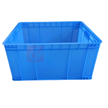 罗德力 塑料周转箱仓库分类物料箱 600*500*300mm (蓝色)