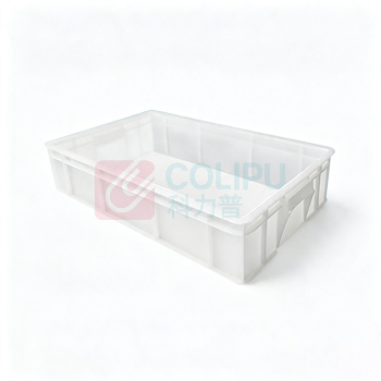 OIMG 平口零件盒加厚长方形塑料盒 7#箱 650*400*145MM (白色)