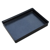 齐鲁安然 塑料零件盒 4#方盘 315*230*40MM (黑色)