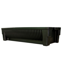 海斯迪克 HYSTIC 静电SMT料盘盒 HKW-72 中号450*190*110mm (黑色)