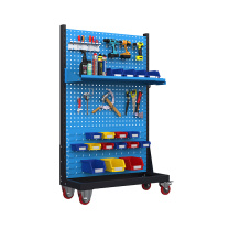 尔迈 工具架 EM-GJJ-08 单面3层带轮款 960×375×1540mm (蓝色)