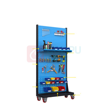尔迈 工具架 EM-GJJ-09 单面4层带轮款 960×375×1990mm (蓝色)